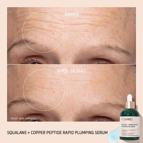 serum preenchedor com peptideos e esqualano